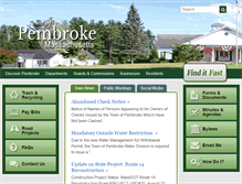 Tablet Screenshot of pembroke-ma.gov